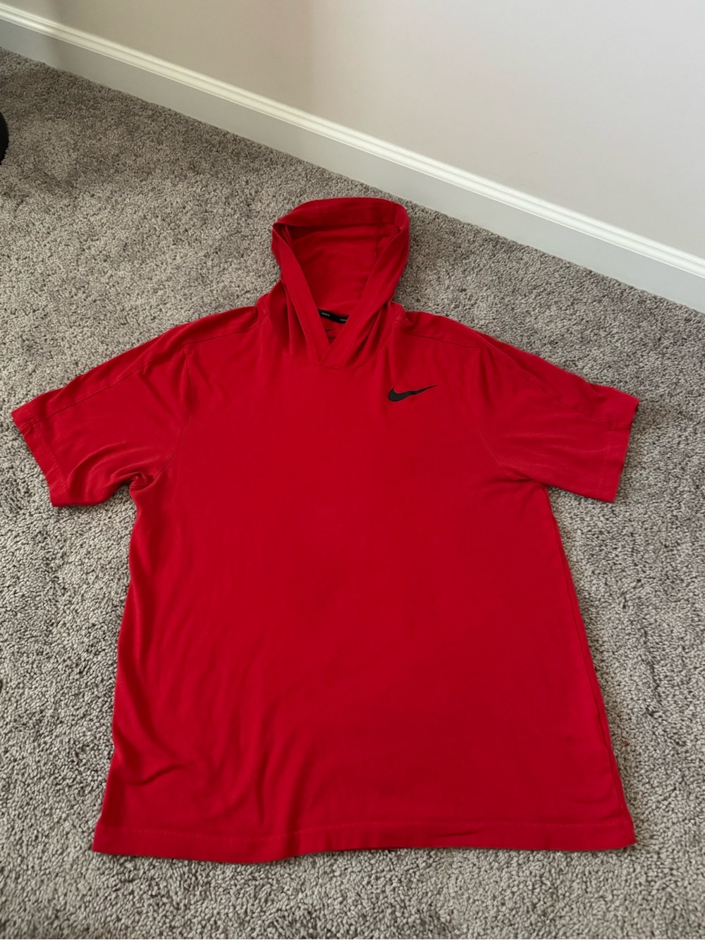 Nike short sleeve dri fit hoodie